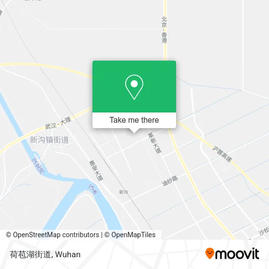 荷苞湖街道 map