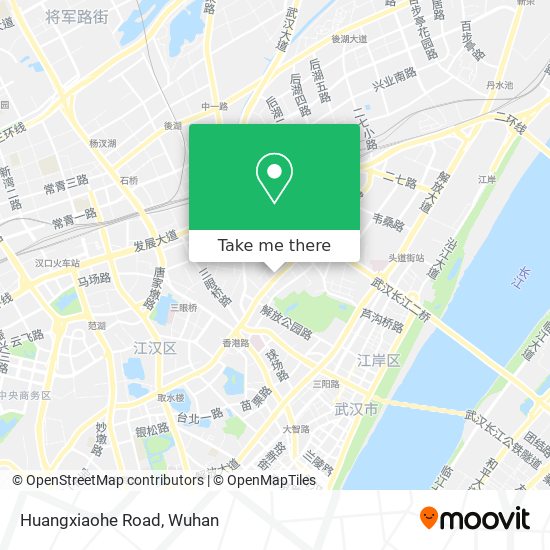 Huangxiaohe Road map
