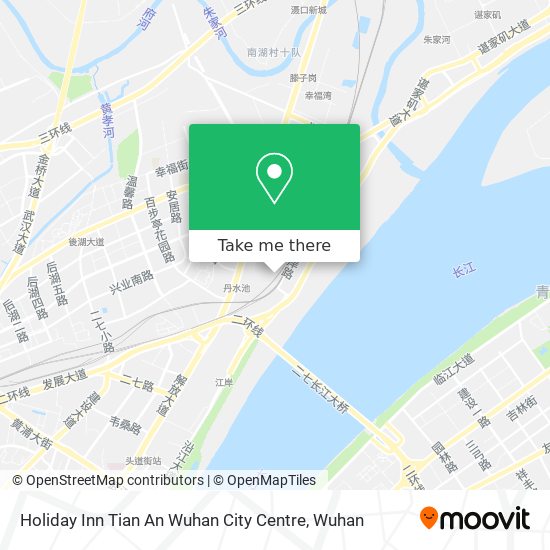 Holiday Inn Tian An Wuhan City Centre map