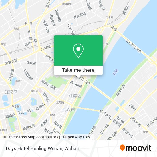 Days Hotel Hualing Wuhan map