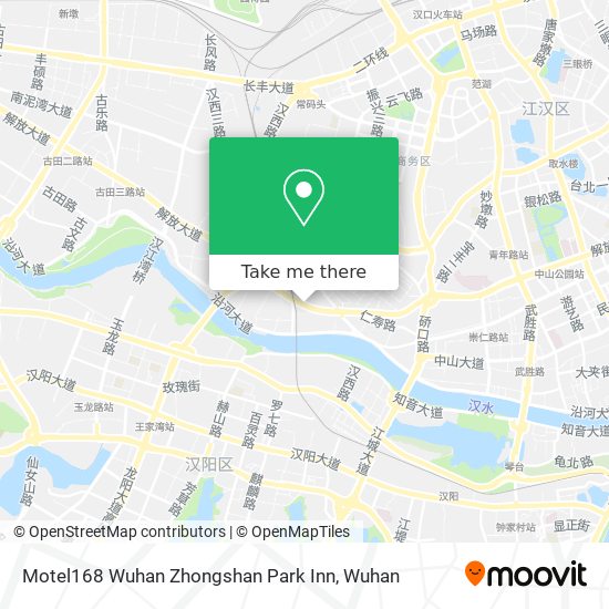 Motel168 Wuhan Zhongshan Park Inn map
