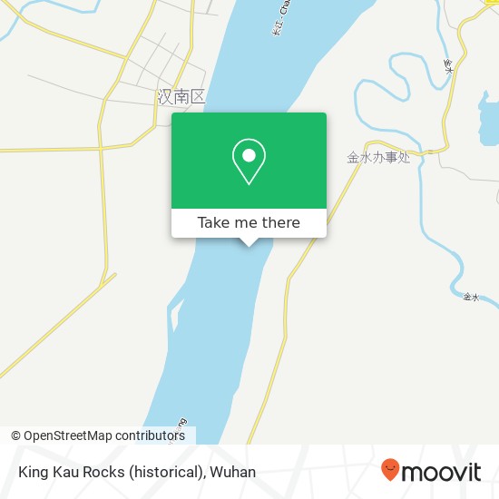 King Kau Rocks (historical) map