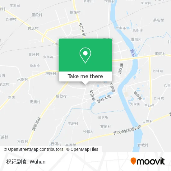 祝记副食 map