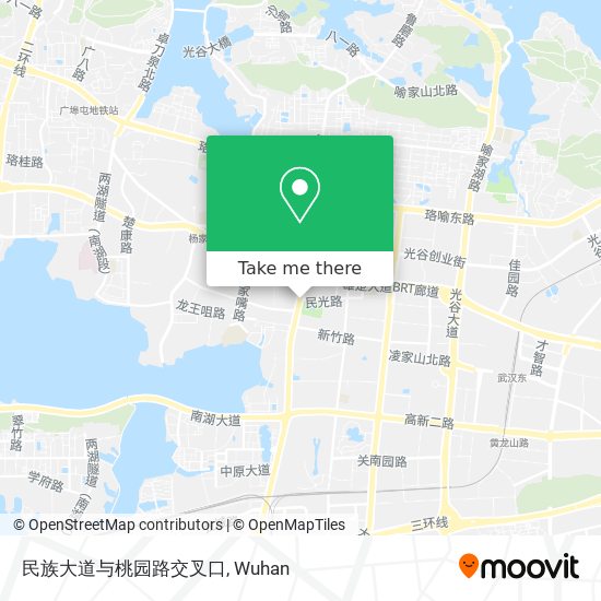 民族大道与桃园路交叉口 map