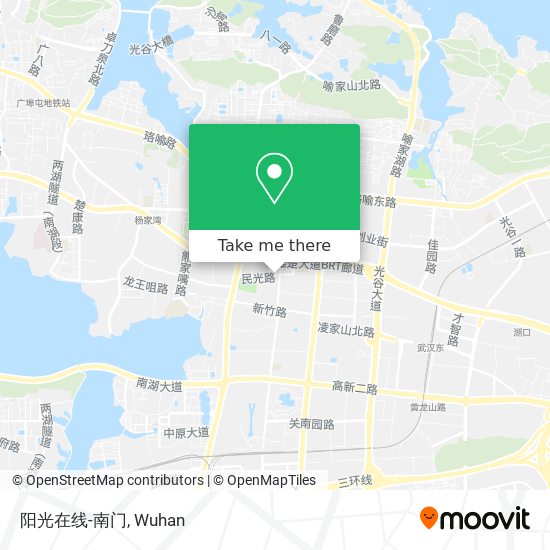 阳光在线-南门 map