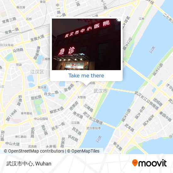 武汉市中心 map