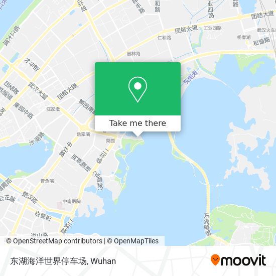 东湖海洋世界停车场 map