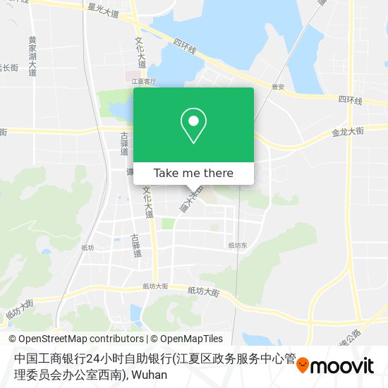 中国工商银行24小时自助银行(江夏区政务服务中心管理委员会办公室西南) map