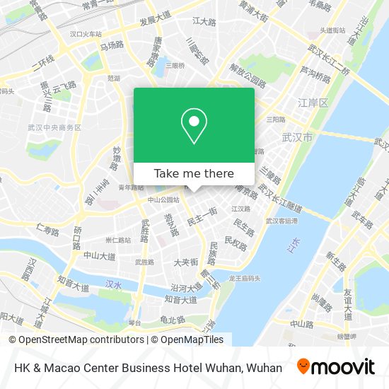 HK & Macao Center Business Hotel Wuhan map