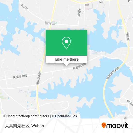 大集南湖社区 map