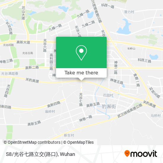 S8/光谷七路立交(路口) map