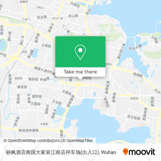 丽枫酒店南国大家装江南店停车场(出入口) map
