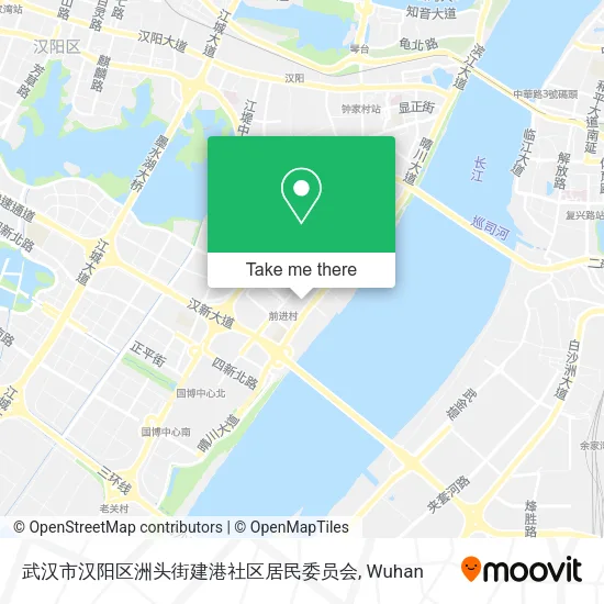 武汉市汉阳区洲头街建港社区居民委员会 map