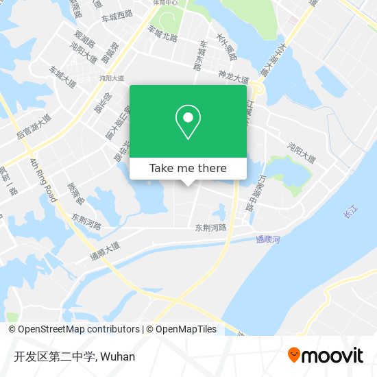 开发区第二中学 map