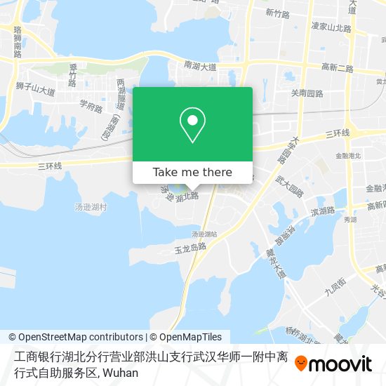 工商银行湖北分行营业部洪山支行武汉华师一附中离行式自助服务区 map