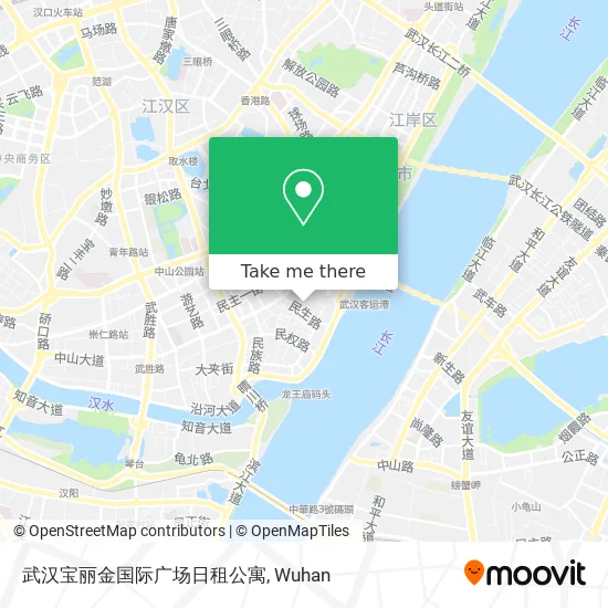 武汉宝丽金国际广场日租公寓 map