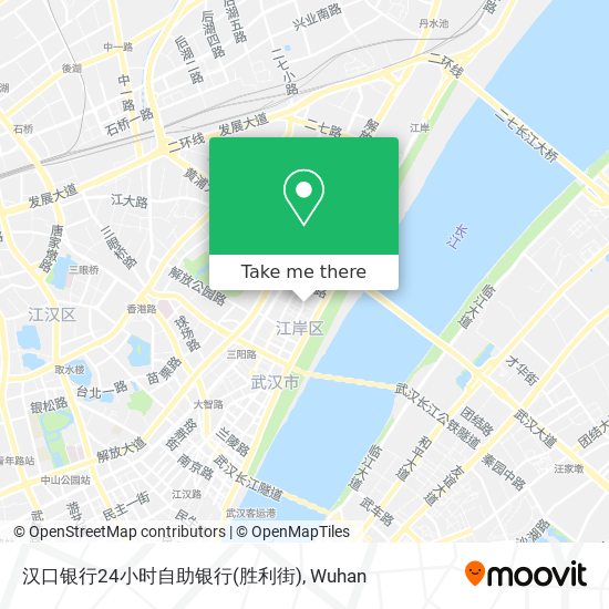 汉口银行24小时自助银行(胜利街) map