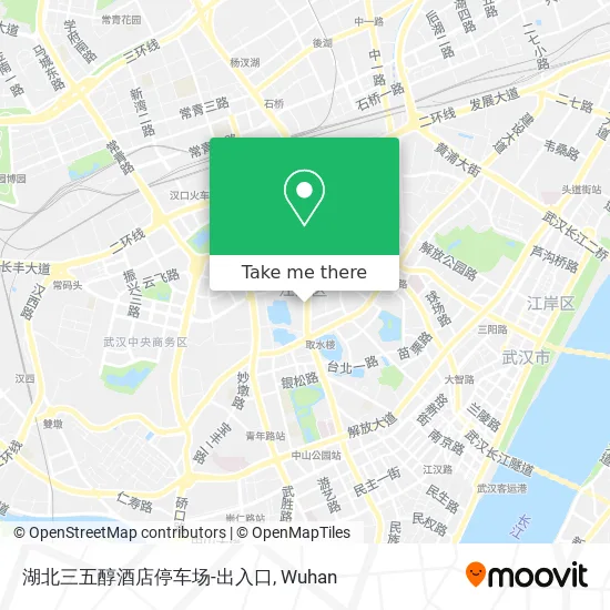 湖北三五醇酒店停车场-出入口 map
