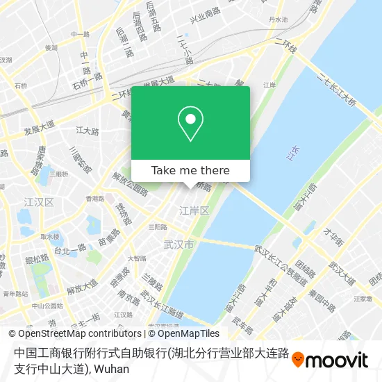 中国工商银行附行式自助银行(湖北分行营业部大连路支行中山大道) map