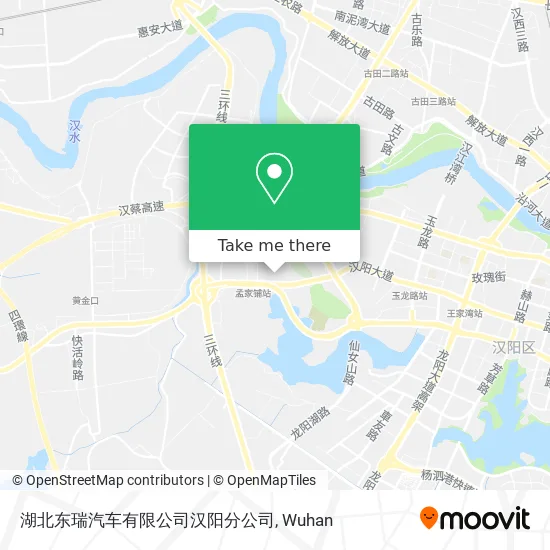 湖北东瑞汽车有限公司汉阳分公司 map