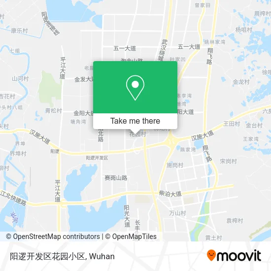 阳逻开发区花园小区 map