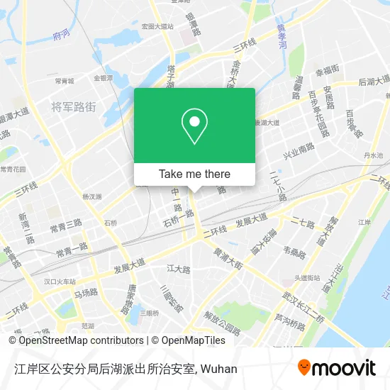 江岸区公安分局后湖派出所治安室 map