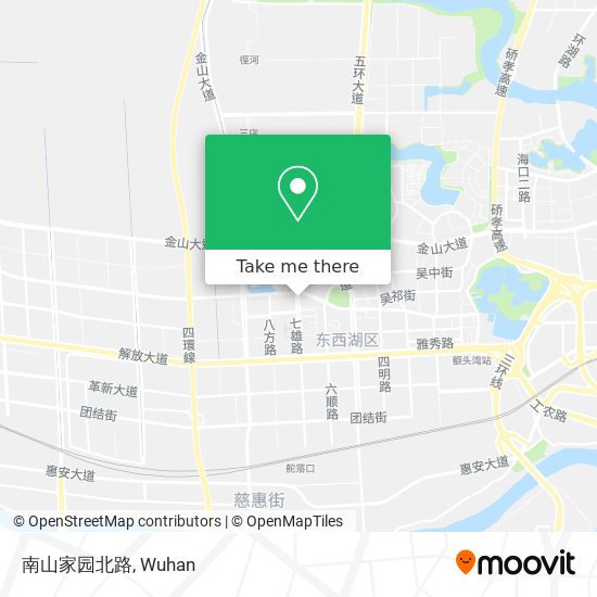 南山家园北路 map