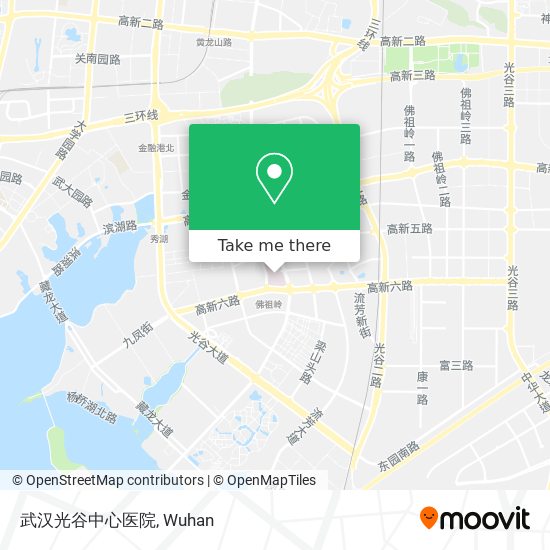 武汉光谷中心医院 map