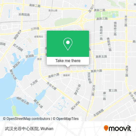 武汉光谷中心医院 map