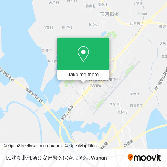 民航湖北机场公安局警务综合服务站 map