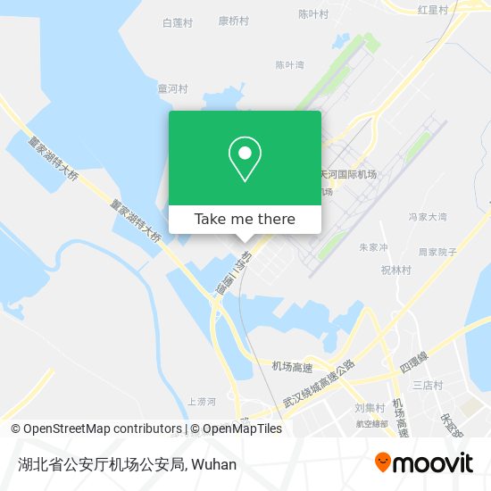 湖北省公安厅机场公安局 map