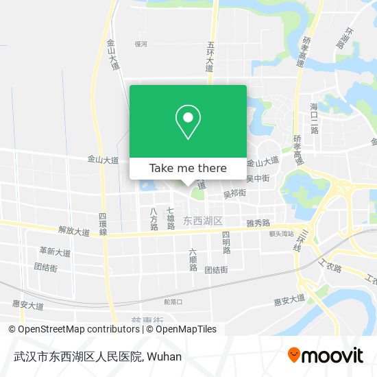 武汉市东西湖区人民医院 map