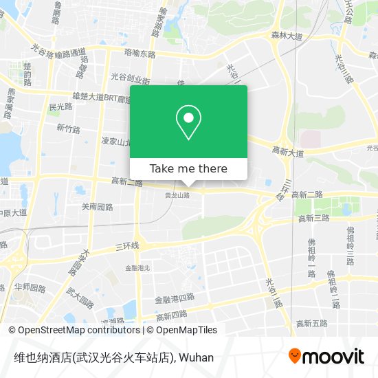 维也纳酒店(武汉光谷火车站店) map