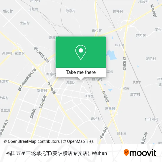 福田五星三轮摩托车(黄陂横店专卖店) map