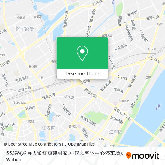 553路(发展大道红旗建材家居-汉阳客运中心停车场) map