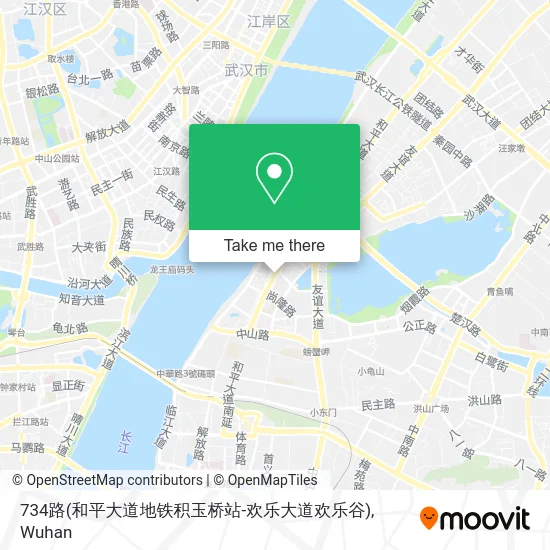 734路(和平大道地铁积玉桥站-欢乐大道欢乐谷) map