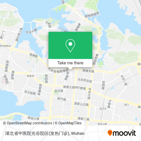 湖北省中医院光谷院区(发热门诊) map