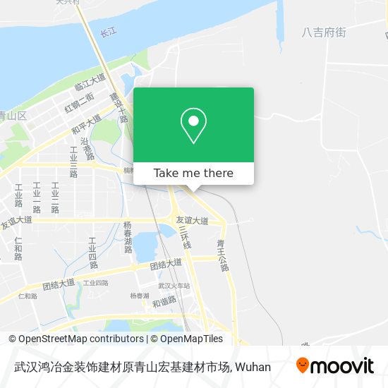 武汉鸿冶金装饰建材原青山宏基建材市场 map