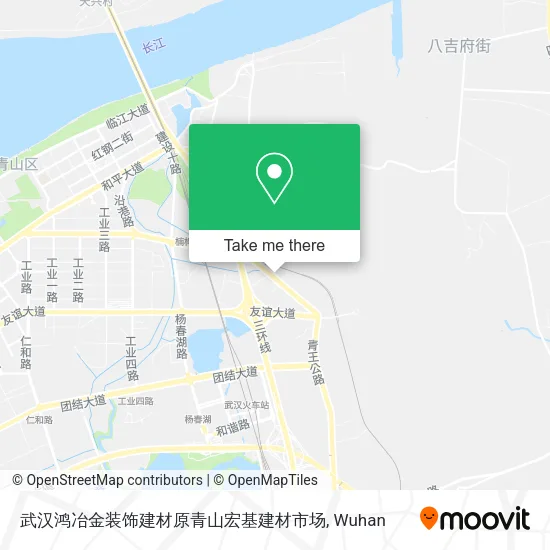 武汉鸿冶金装饰建材原青山宏基建材市场 map