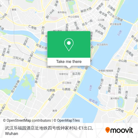 武汉乐福园酒店近地铁四号线钟家村站-E1出口 map