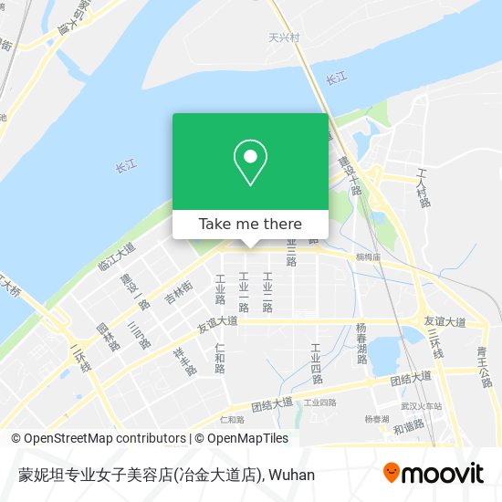 蒙妮坦专业女子美容店(冶金大道店) map