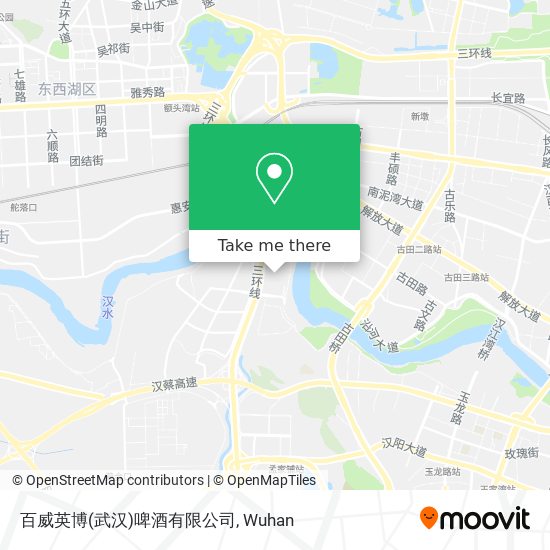 百威英博(武汉)啤酒有限公司 map