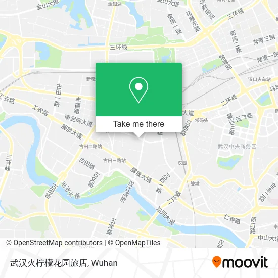 武汉火柠檬花园旅店 map