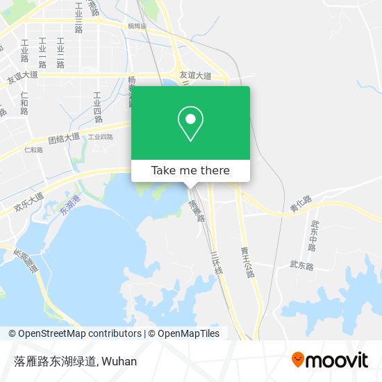 落雁路东湖绿道 map