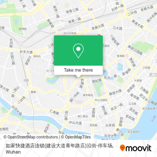 如家快捷酒店连锁(建设大道青年路店)沿街-停车场 map