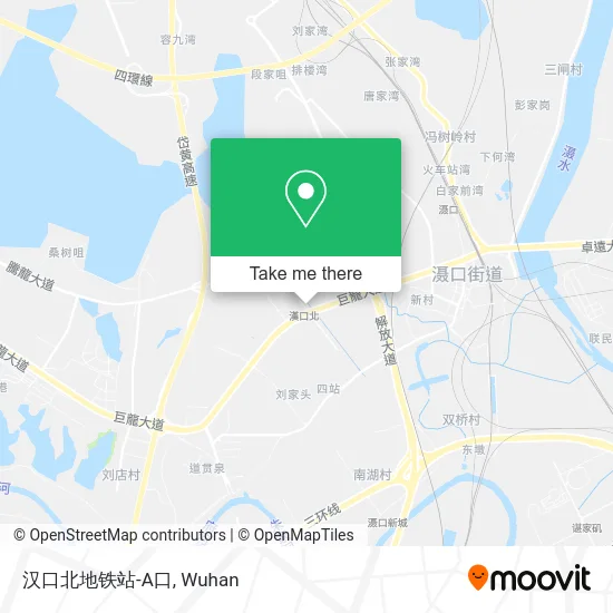 汉口北地铁站-A口 map