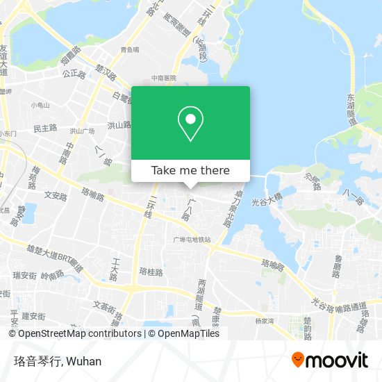 珞音琴行 map