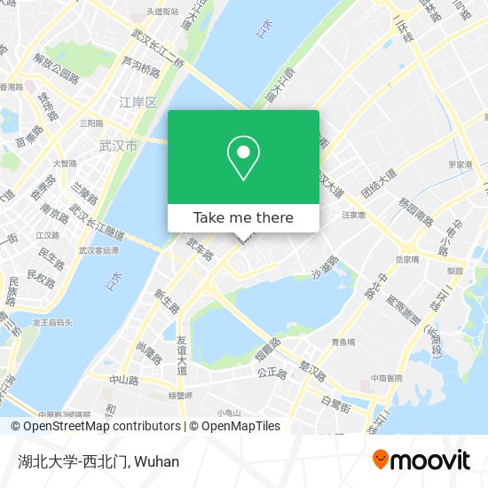 湖北大学-西北门 map