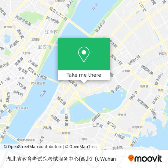 湖北省教育考试院考试服务中心(西北门) map