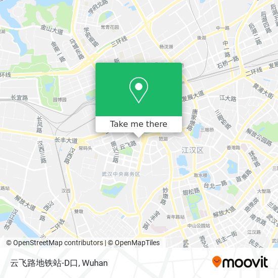 云飞路地铁站-D口 map